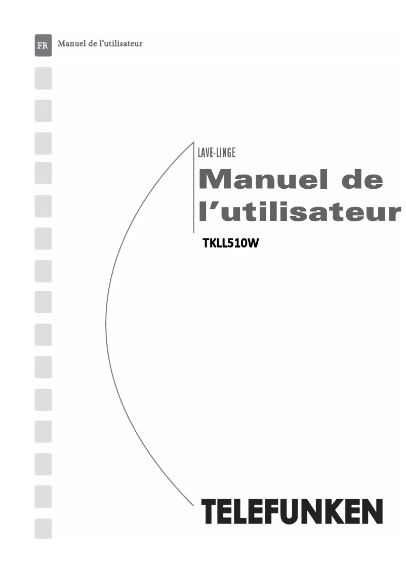 Image de la première page du manuel de l'appareil TKLL510W