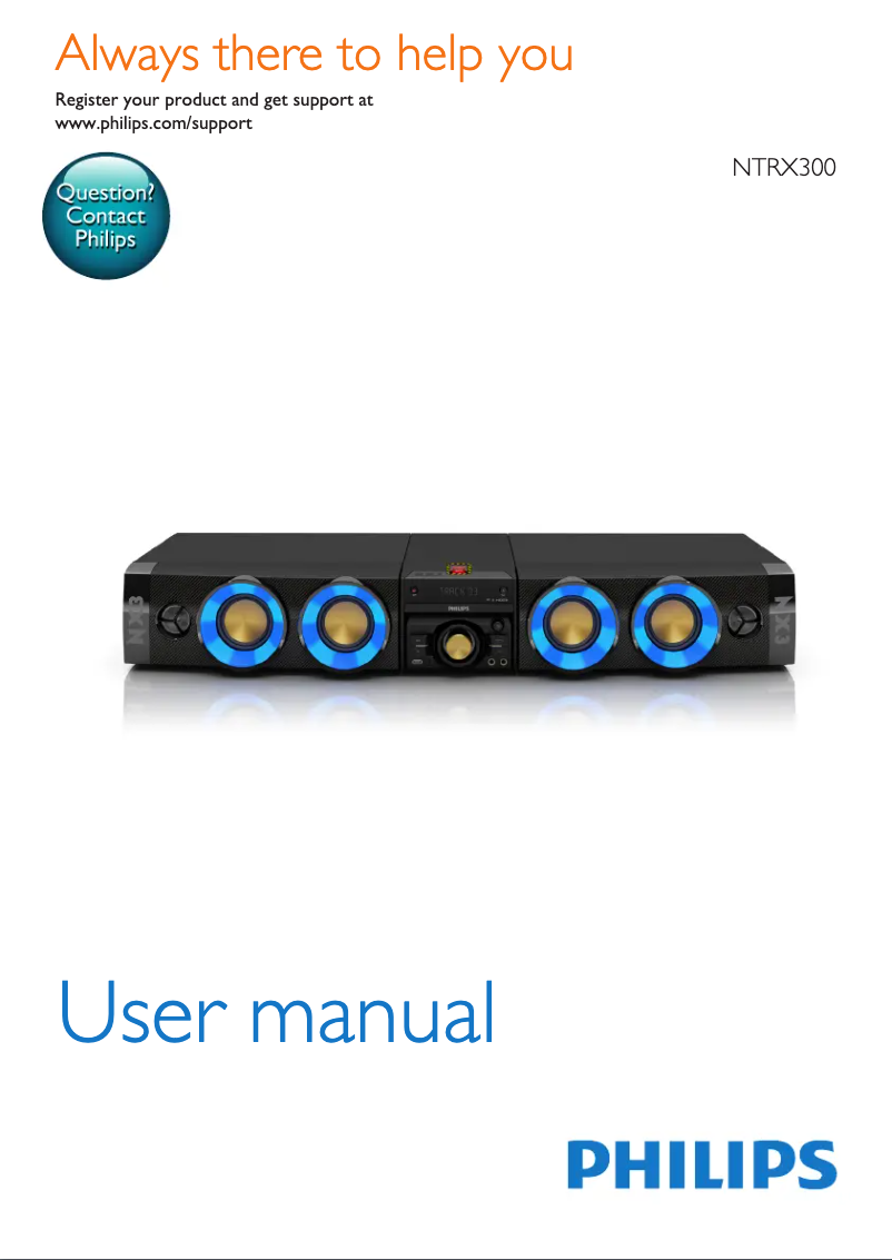 Página 1 del manual Manual de usuario Philips NTRX300