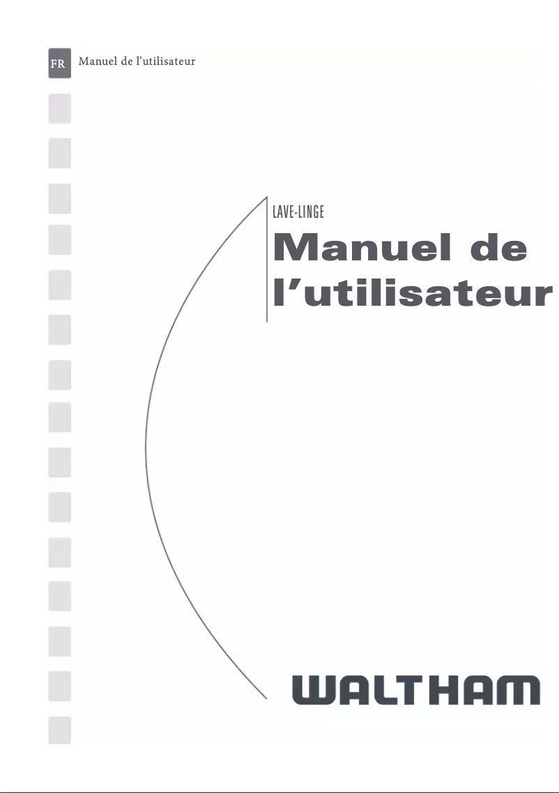 Page 1 de la notice Manuel utilisateur Waltham WT 605 WAV 15
