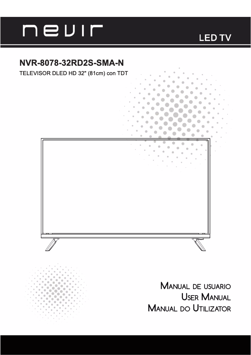 Page 1 de la notice Manuel utilisateur Nevir NVR-8078-32RD2S-SMA-N
