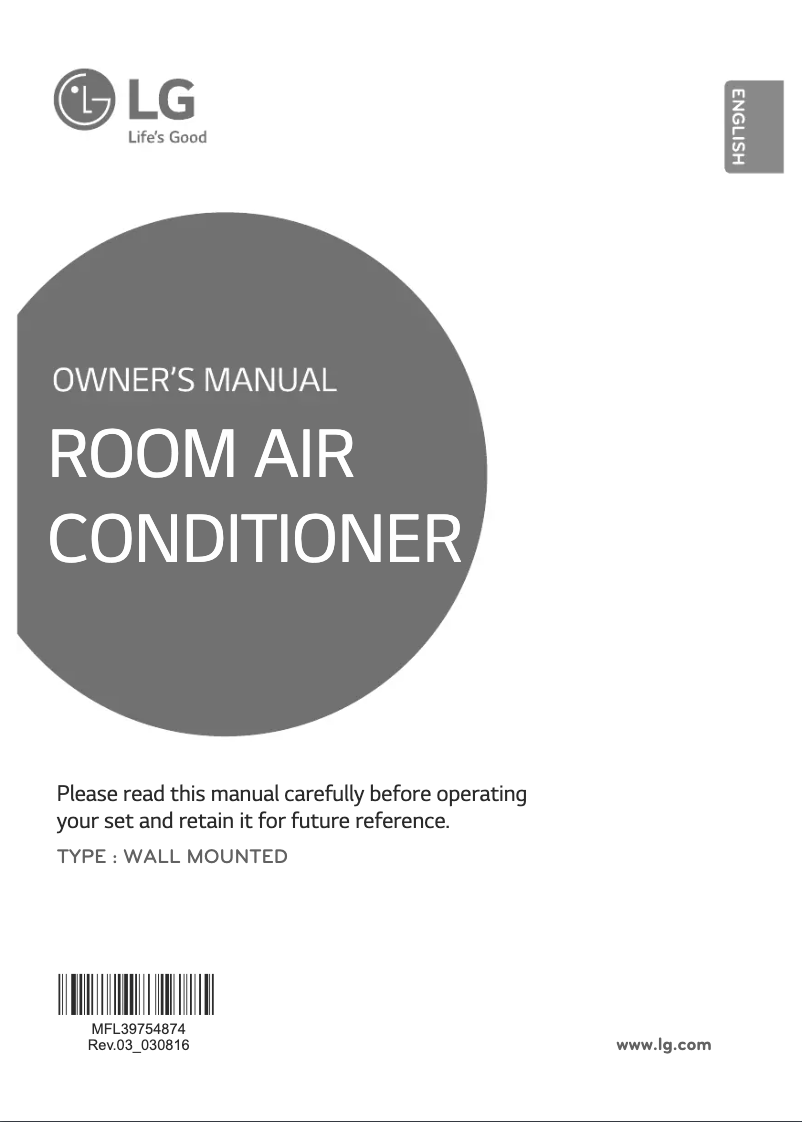 Page 1 de la notice Manuel utilisateur LG JSNQ18APXD