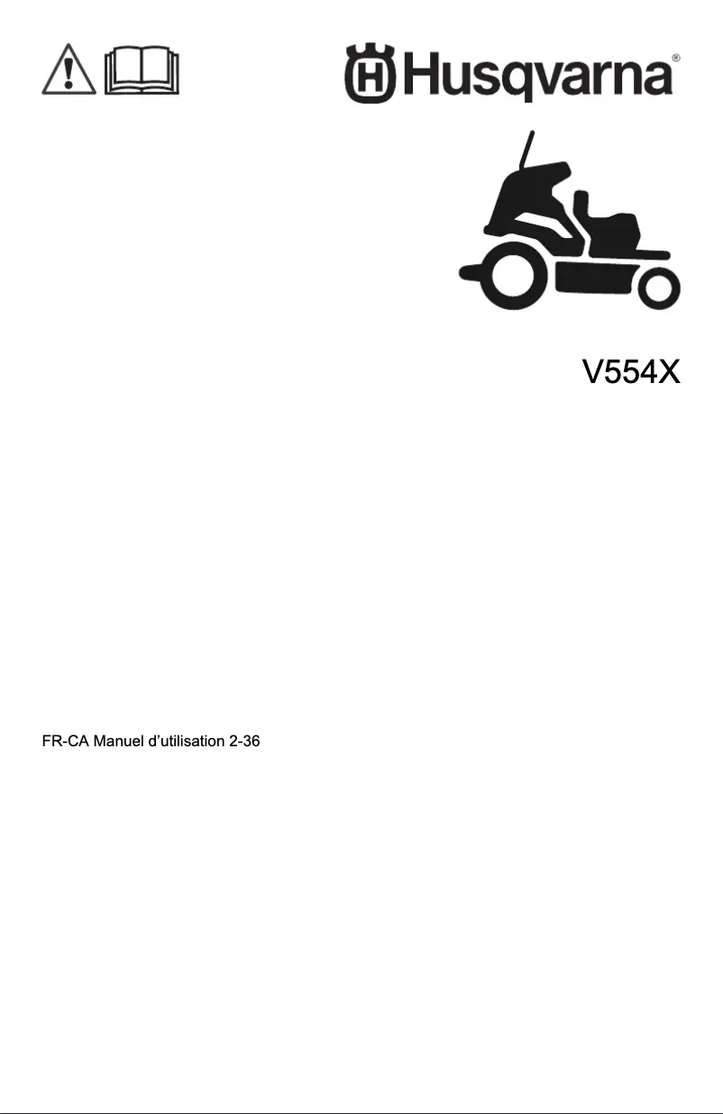 Image de la première page du manuel de l'appareil V554X