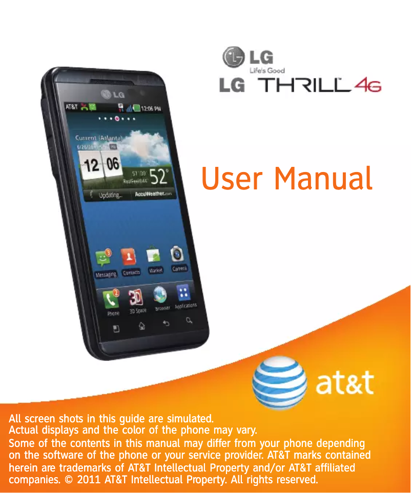 Página 1 del manual Manual de usuario LG Thrill 4G