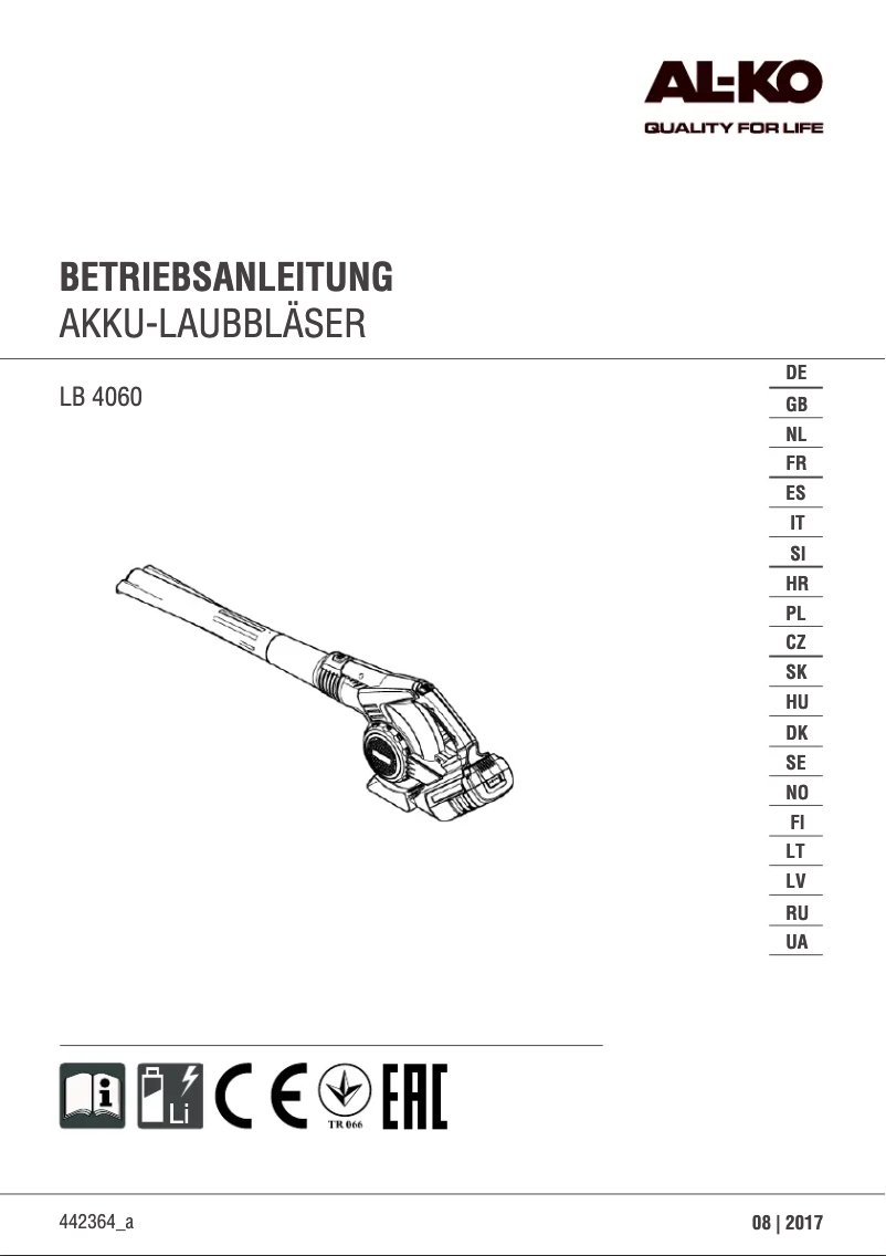 Image de la première page du manuel de l'appareil LB 4060