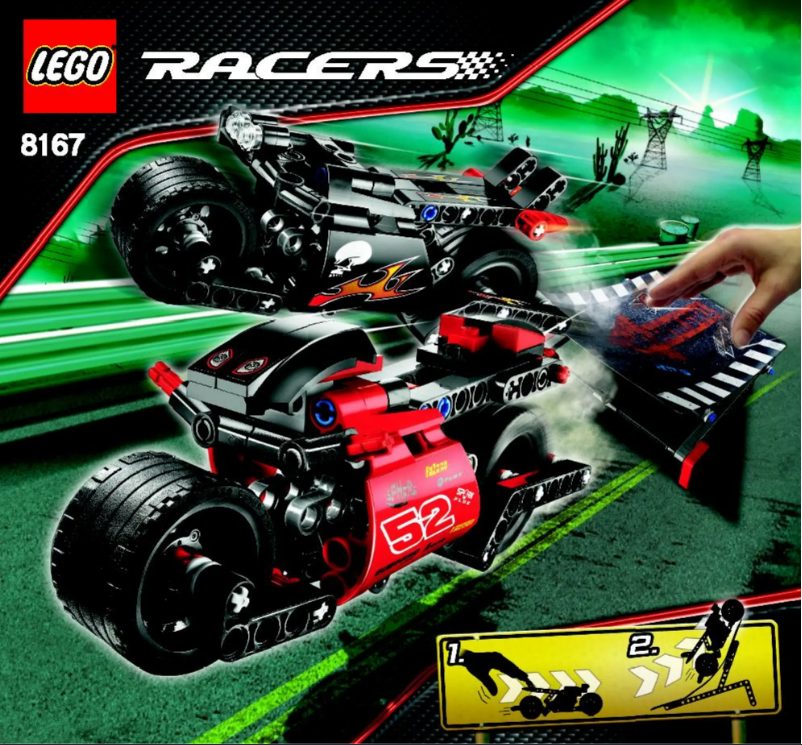 Page 1 de la notice Manuel utilisateur Lego Racers 8167