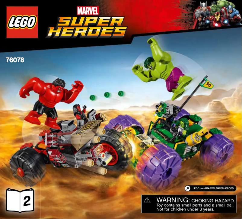 Page 1 de la notice Manuel utilisateur Lego Marvel Super Heroes 76078