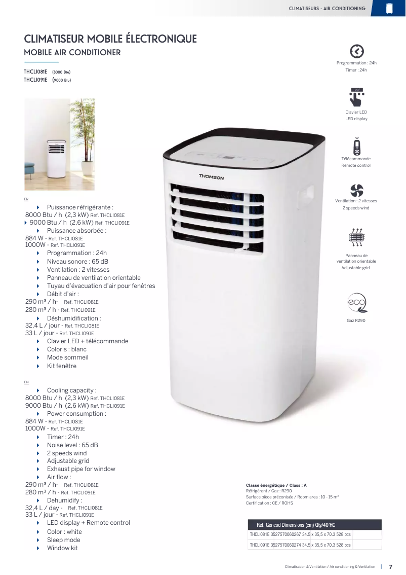 Image de la première page du manuel de l'appareil THCLI081E