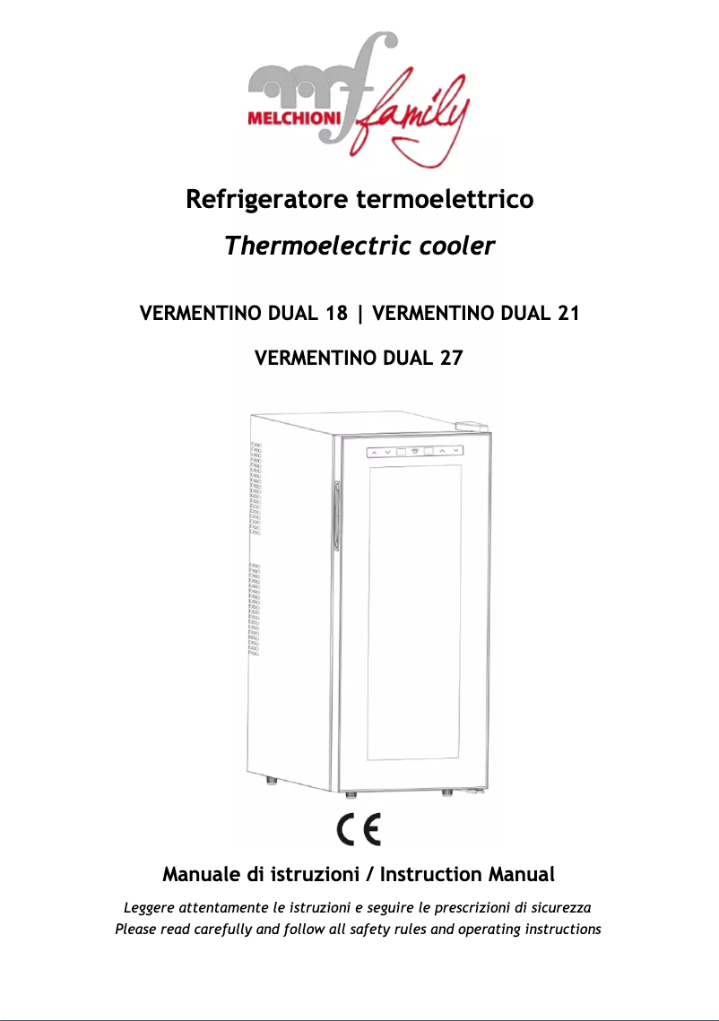 Image de la première page du manuel de l'appareil Vermentino Dual 18