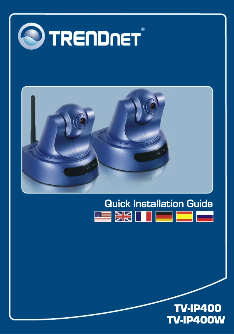 Page 1 de la notice Manuel utilisateur TRENDnet TV-IP400