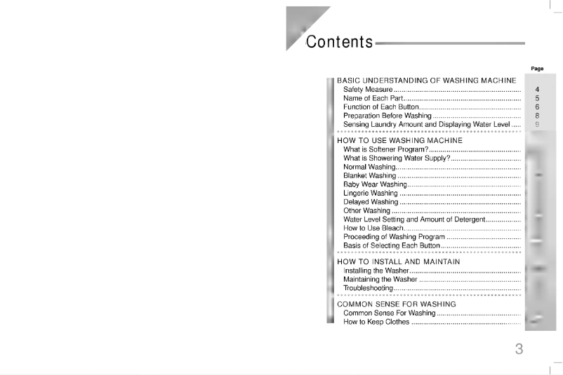 Page n°1 - Manuel utilisateur LG WF-100TX
