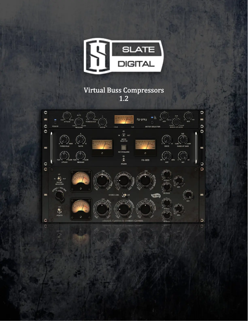 Page 1 de la notice Manuel utilisateur Slate Digital Virtual Buss Compressors