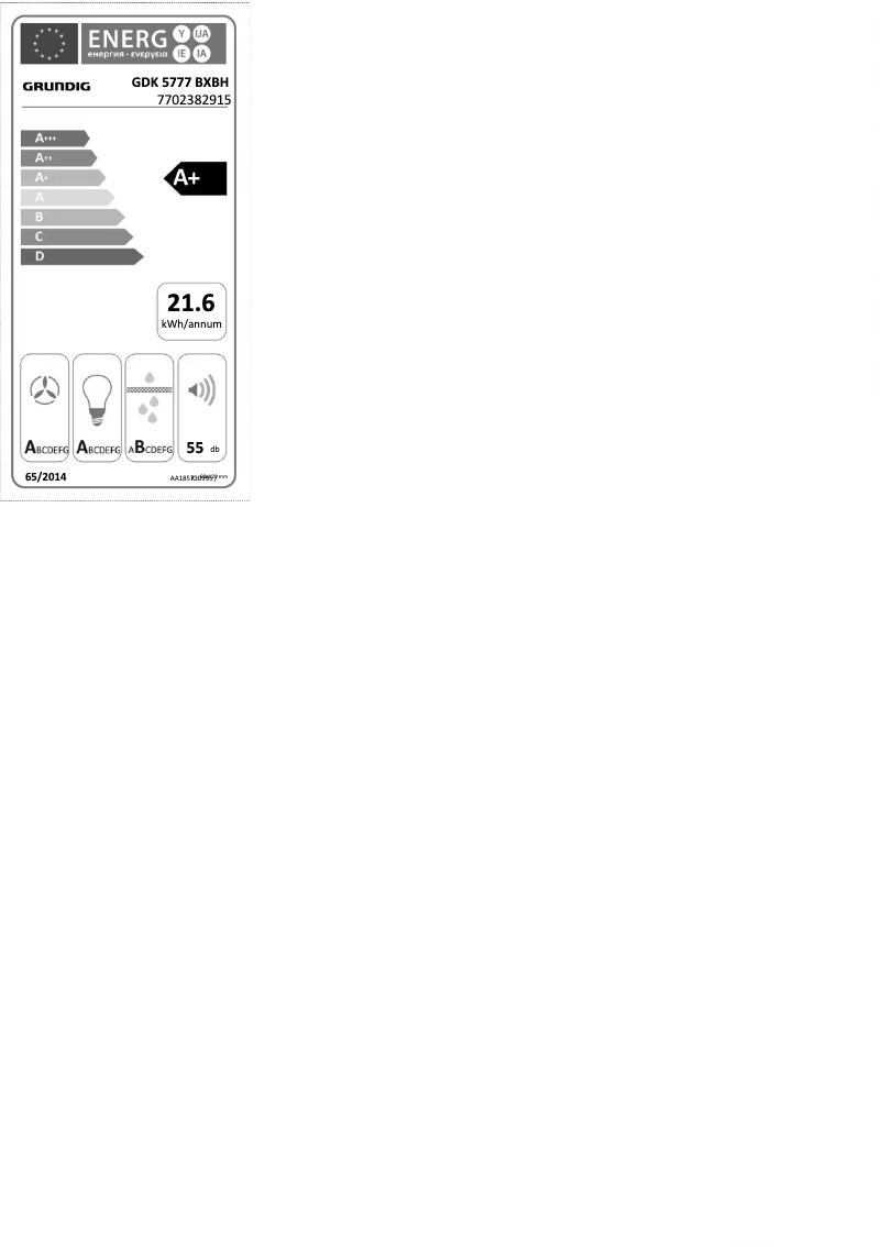 Image de la première page du manuel de l'appareil GDK5777BXBH