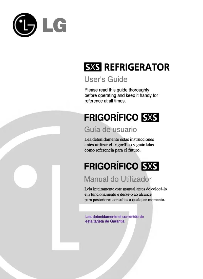 Page n°1 - Manuel utilisateur LG GC-L207TTHA