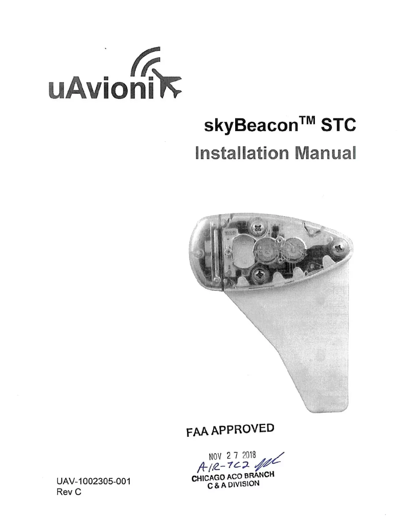 Page n°1 - Manuel utilisateur uAvionix skyBeacon STC