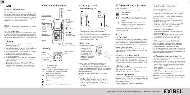 Image de la première page du manuel de l'appareil FX-122
