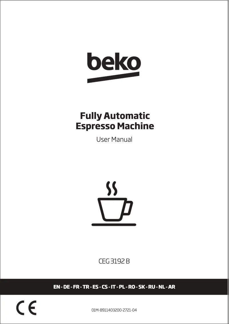 Page 1 de la notice Manuel utilisateur Beko CEG 3192 B