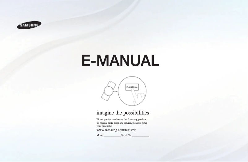 Image de la première page du manuel de l'appareil LA32D550K7R