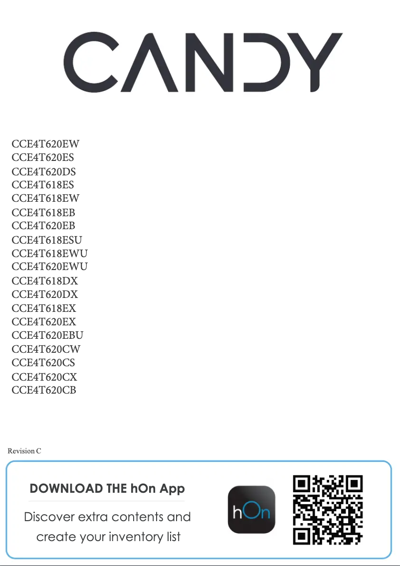 Image de la première page du manuel de l'appareil CCE4T620EX