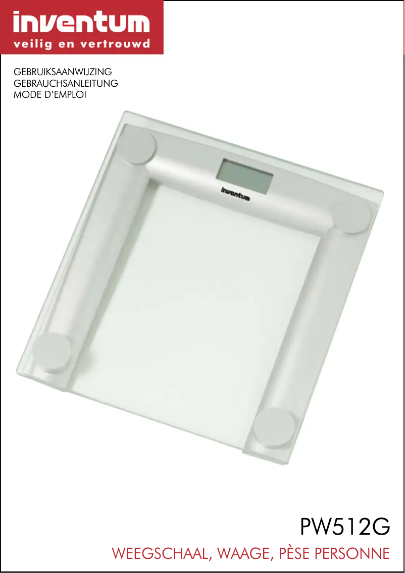 Image de la première page du manuel de l'appareil PW512G