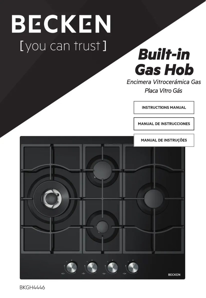 Page 1 de la notice Manuel utilisateur Becken BGH4446