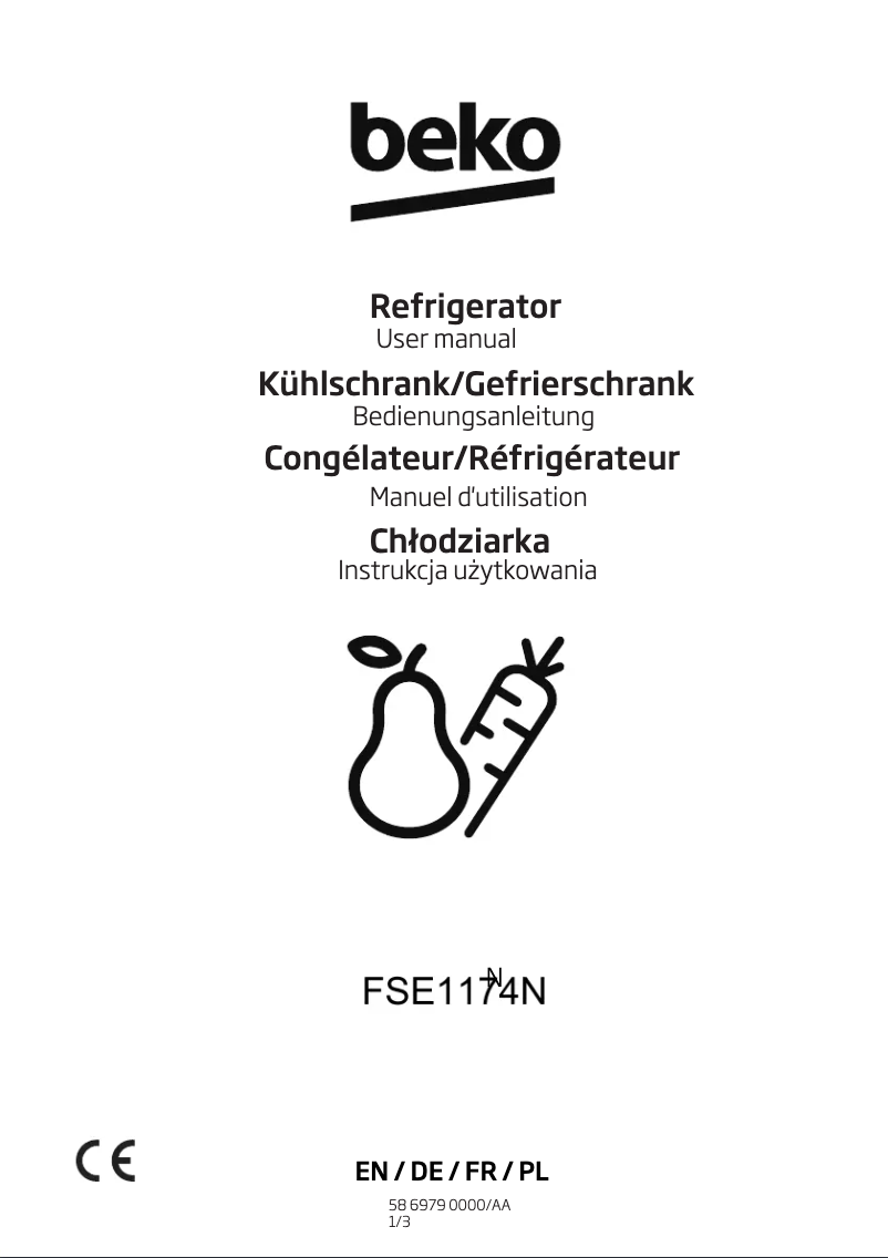 Image de la première page du manuel de l'appareil FSE1174N