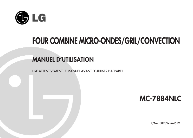 Página 1 del manual Manual de usuario LG MC-7884NLC