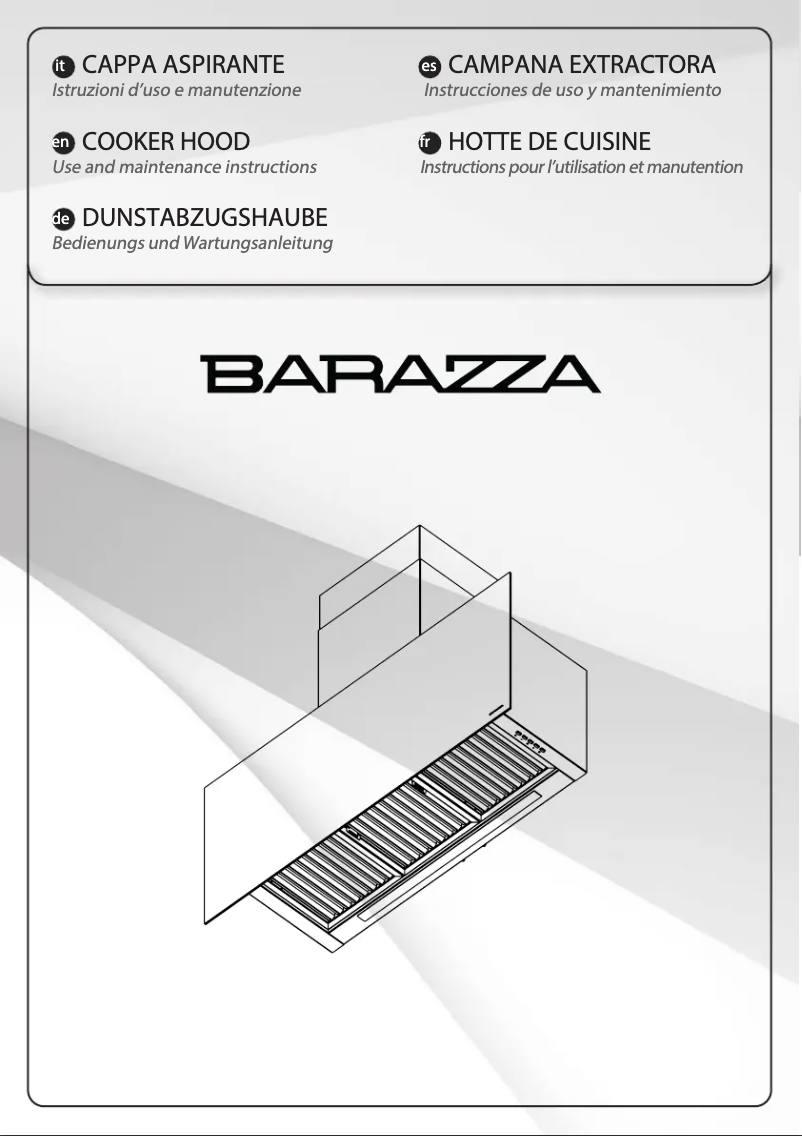 Page 1 de la notice Manuel utilisateur Barazza 1KCYP12