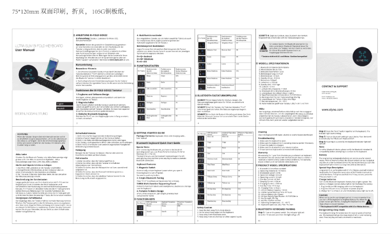 Page 1 de la notice Manuel utilisateur Xlyne HB022A