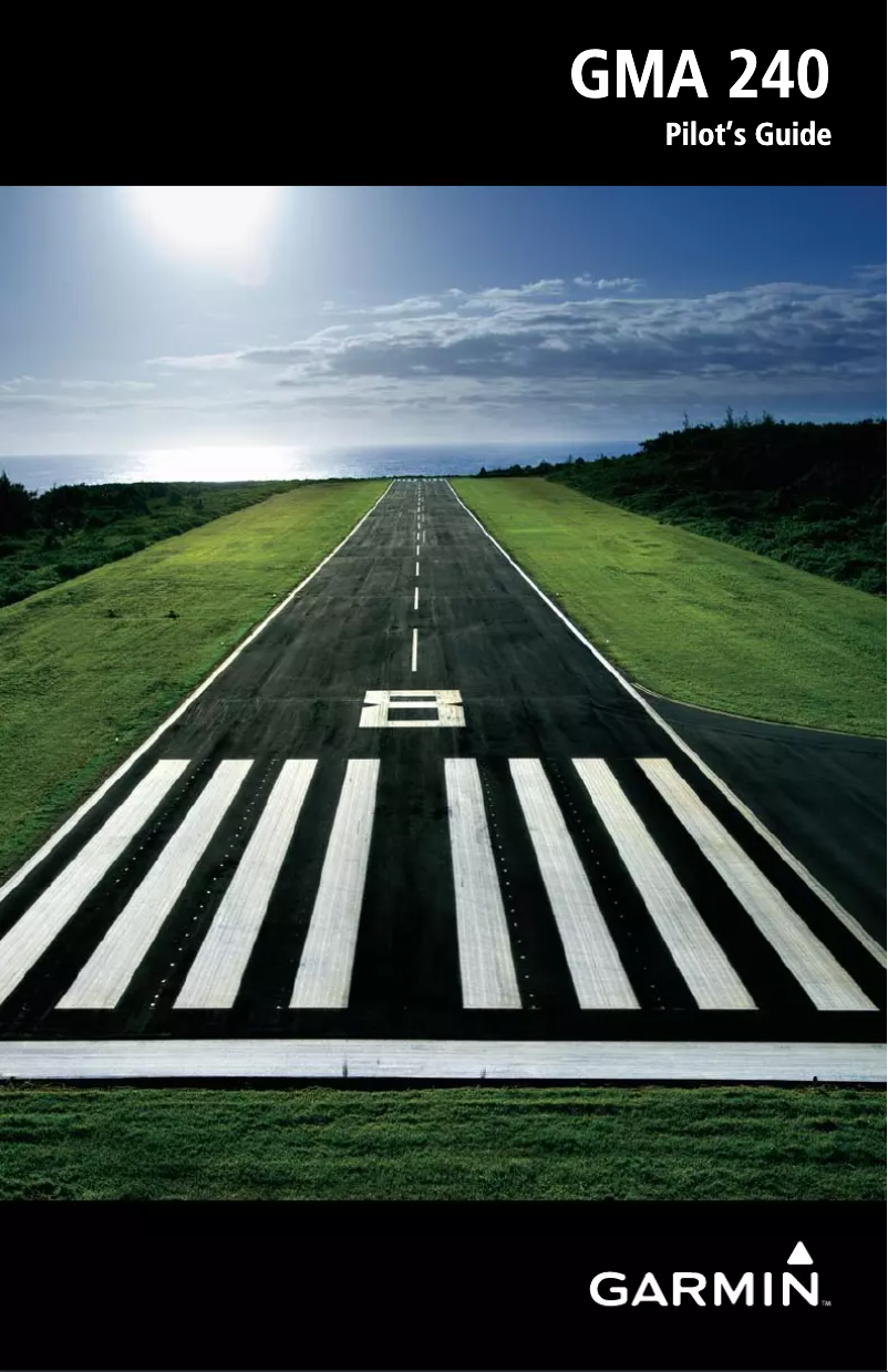 Page 1 de la notice Manuel utilisateur Garmin GMA 240