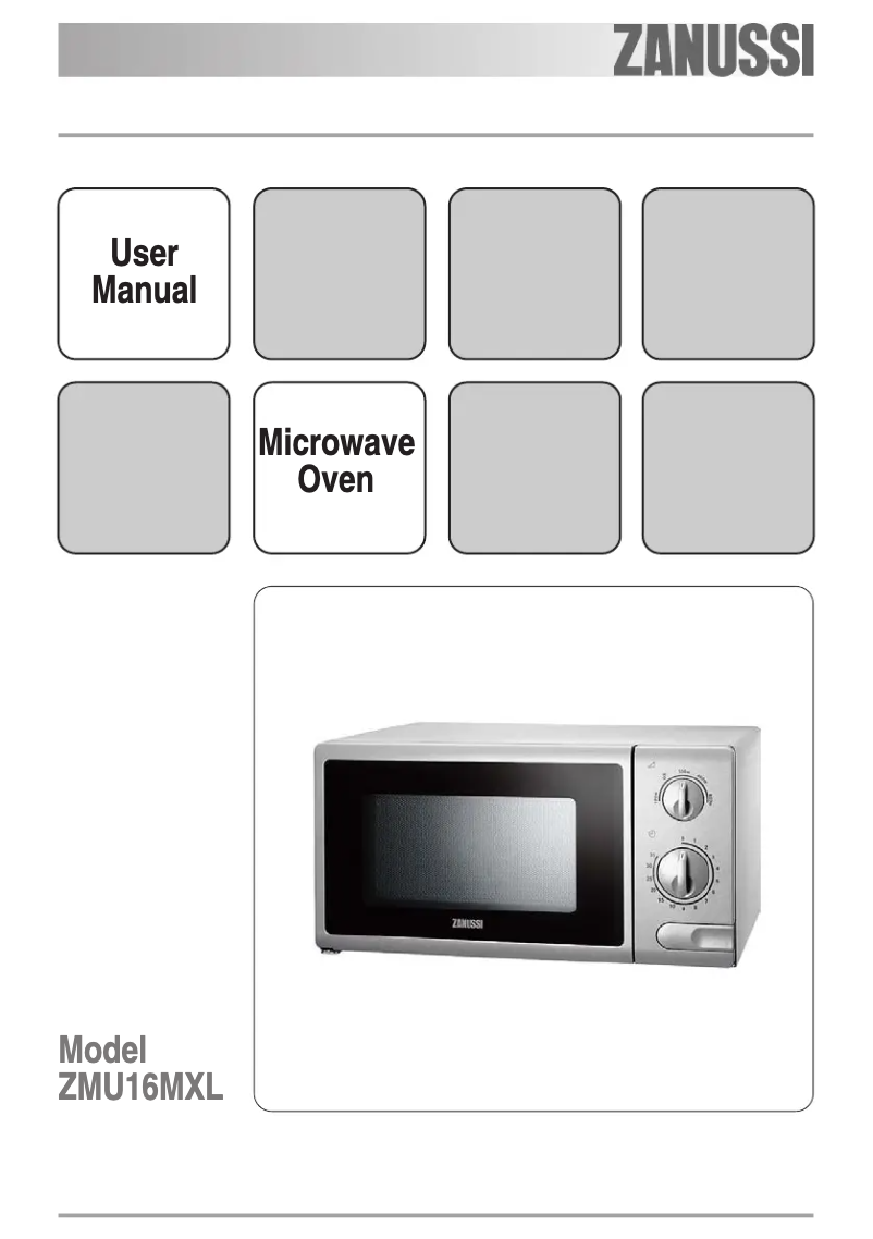 Página 1 del manual Manual de usuario Zanussi ZMU 16 M XL