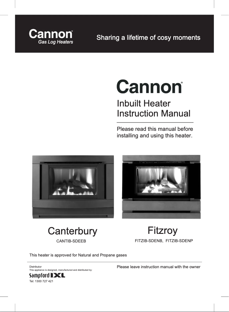 Page n°1 - Manuel utilisateur Cannon Canterbury I