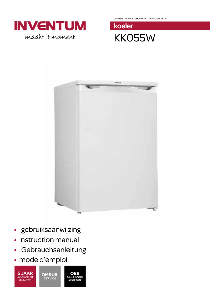 Image de la première page du manuel de l'appareil KK055W