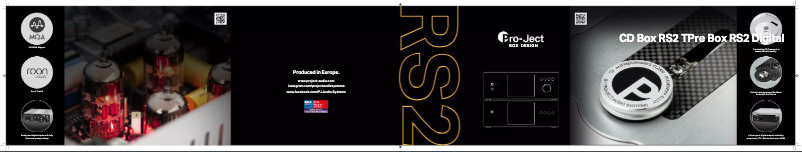 Page 1 de la notice Brochure Pro-Ject Pre Box RS2 Digital