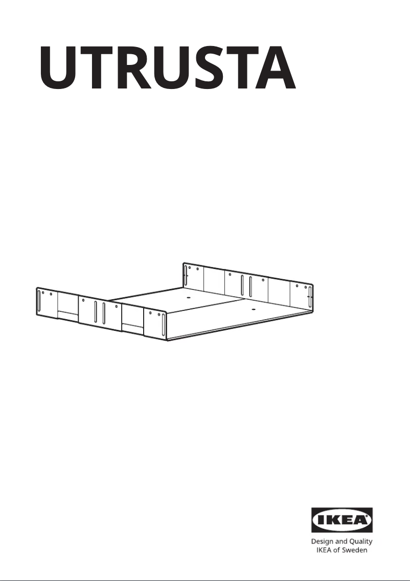 Imagen de la primera página del manual del dispositivo UTRUSTA 103.019.60