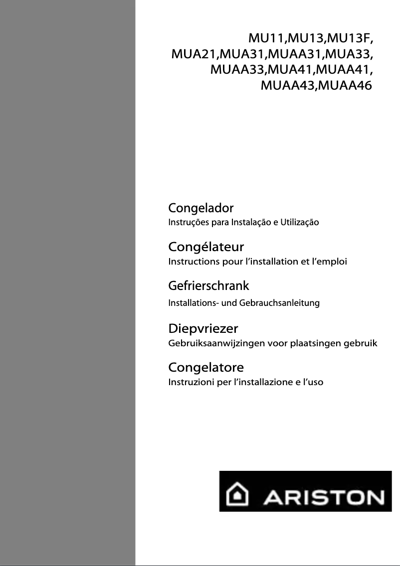 Page 1 de la notice Manuel utilisateur Ariston Thermo MUAA43