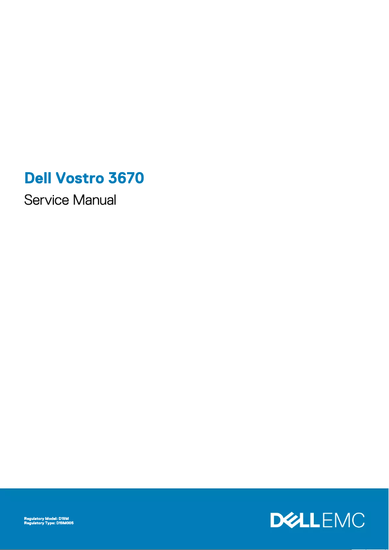 Page 1 de la notice Manuel utilisateur Dell Vostro 3670