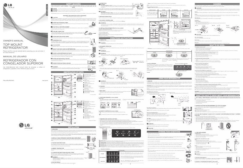 Page n°1 - Manuel utilisateur LG GM-B471UVA