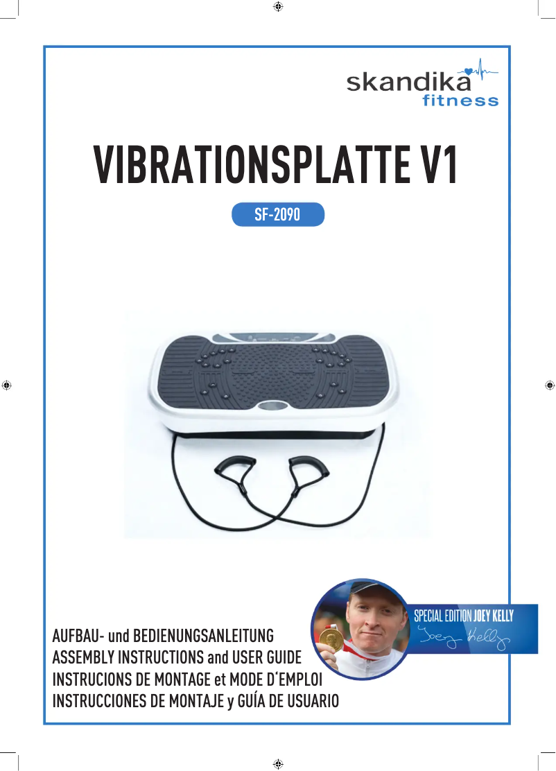 Image de la première page du manuel de l'appareil Home Vibration Plate V1