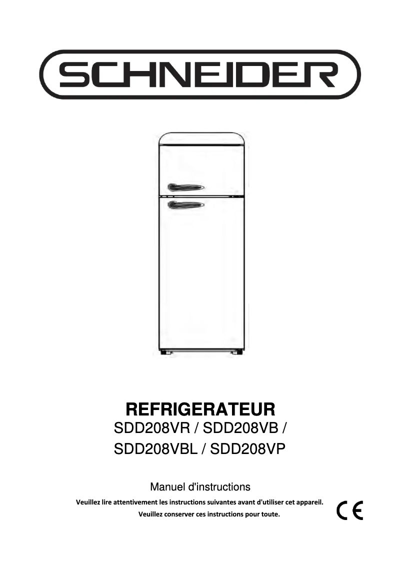 Imagen de la primera página del manual del dispositivo SDD208VR