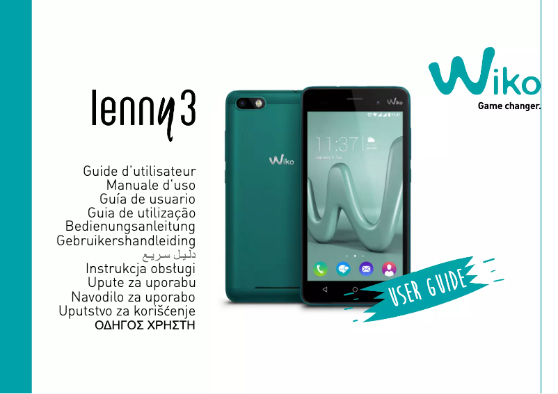 Image de la première page du manuel de l'appareil Lenny 3 Dual Sim
