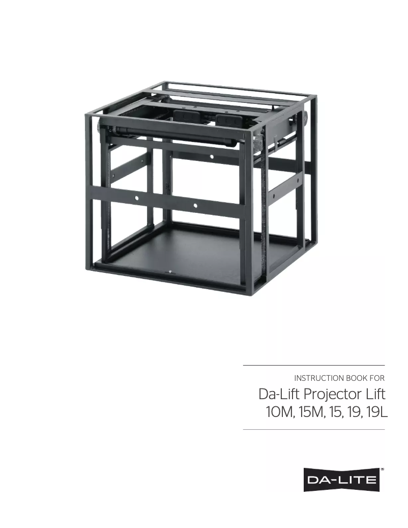 Page n°1 - Manuel utilisateur Da-Lite Da-Lift 10M 7371