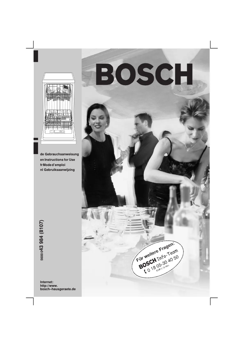 Page n°1 - Manuel utilisateur Bosch SRU8424