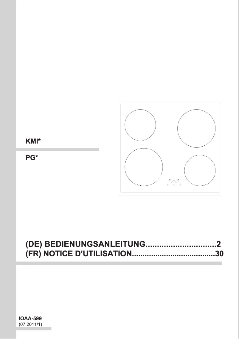 Image de la première page du manuel de l'appareil KMI 13294 F
