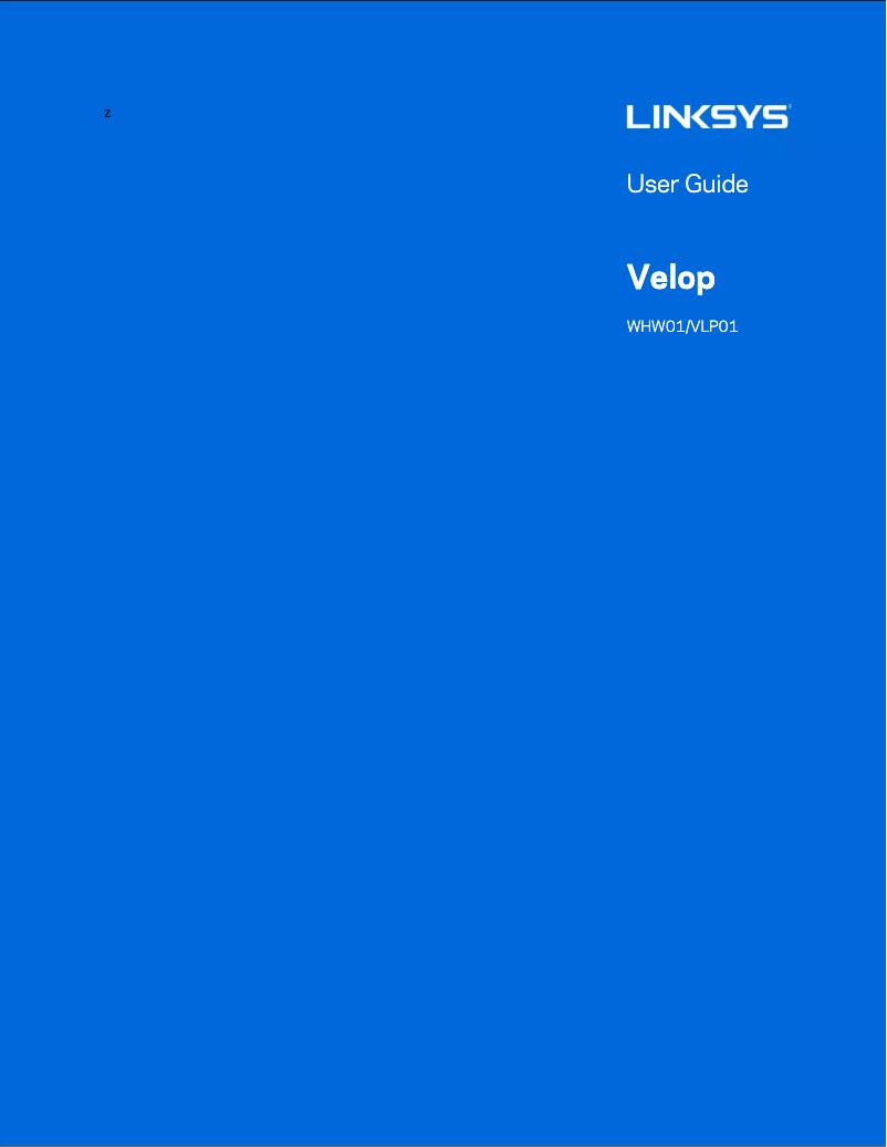 Page n°1 - Manuel utilisateur Linksys Velop WHW0101