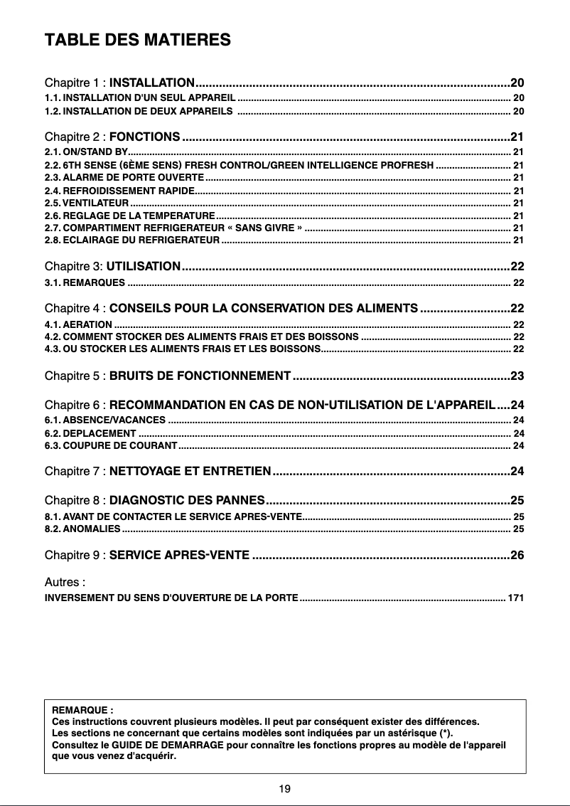 Page 1 de la notice Manuel utilisateur Whirlpool WME3621 W