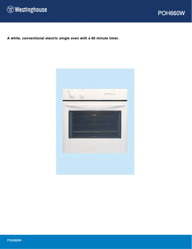 Image de la première page du manuel de l'appareil POH660W