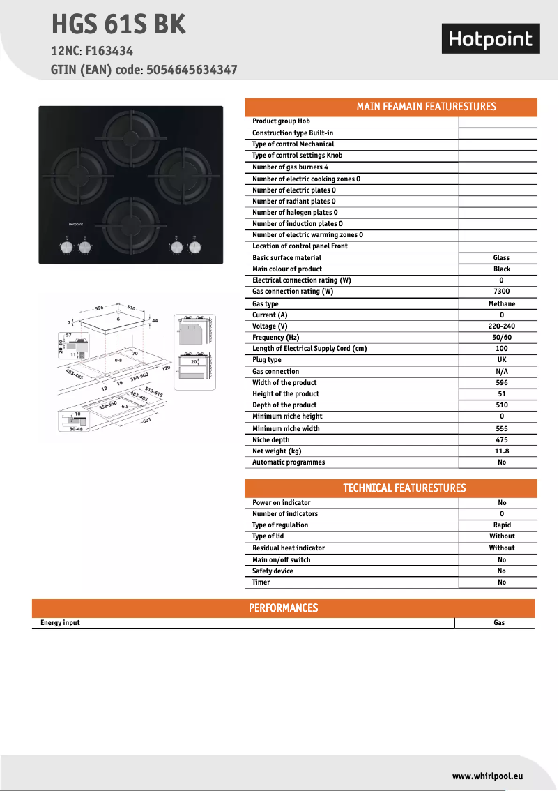 Image de la première page du manuel de l'appareil HGS 61S BK