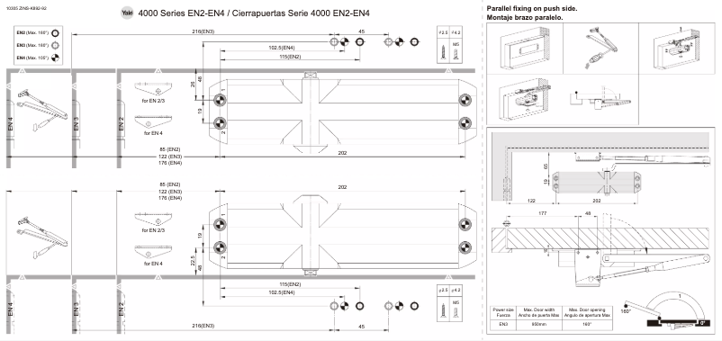 Page 1 de la notice Manuel utilisateur Yale 4000 Series