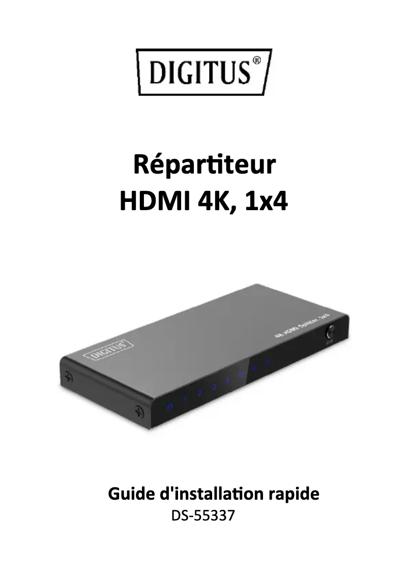 Image de la première page du manuel de l'appareil DS-55337