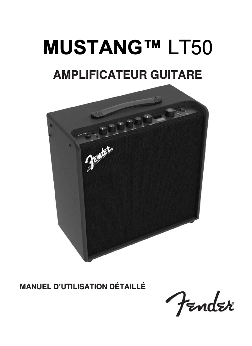 Page n°1 - Manuel utilisateur Fender Mustang LT50